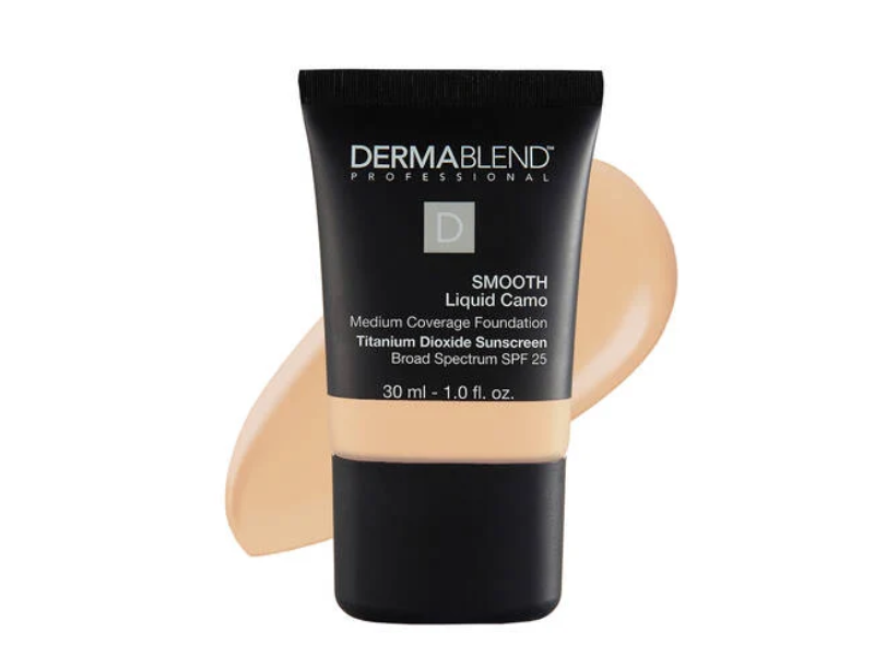Derma Blend Smooth Liquid Camo Medium Coverage Foundation, SPF 25 0C Linen, 1 fl oz/30 mL