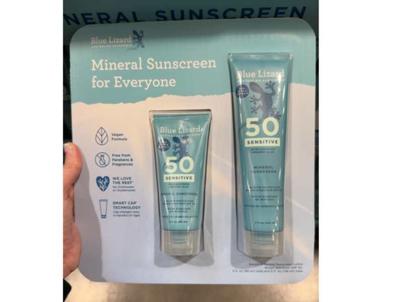 Blue Lizard Sensitive + Mineral Sunscreen Lotions, SPF 50, Set of 2