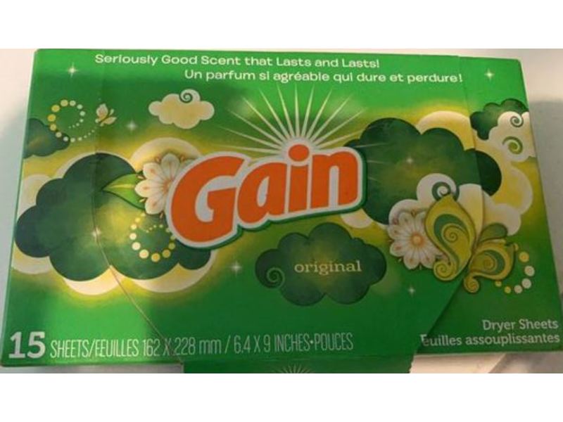 Gain Dryer Sheets, Original, 15 Count