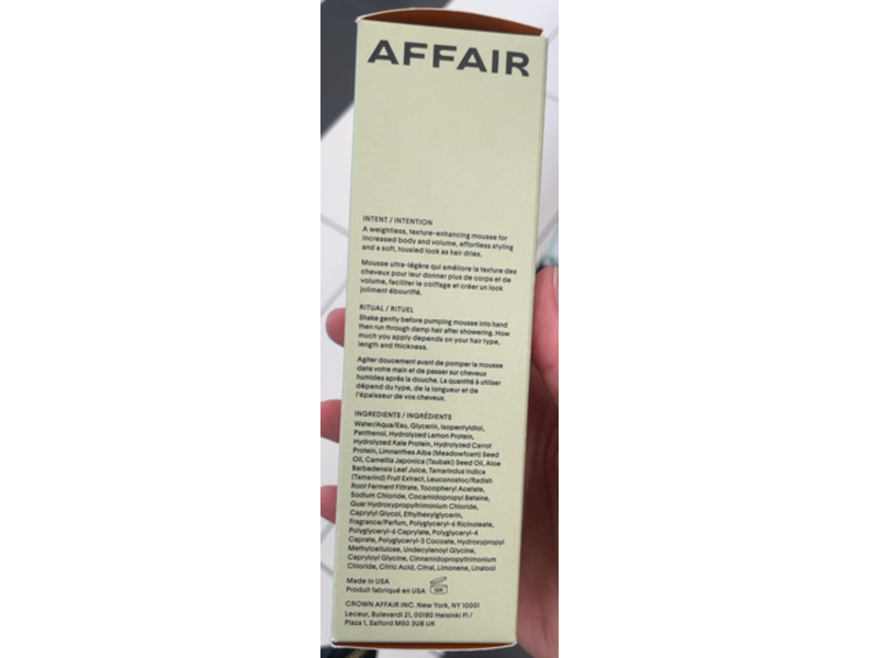 Crown Affair The Texturizing Air Dry Mousse, 5.1 fl oz/150mL