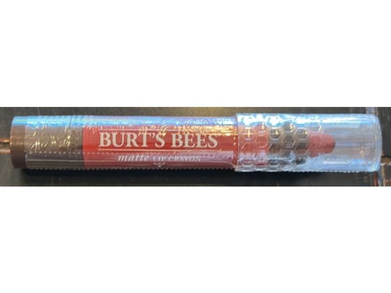 Burt's Bees Matte Lip Crayon, Redwood Forest 411, 0.11 oz/3.11 g, Pack Of 3