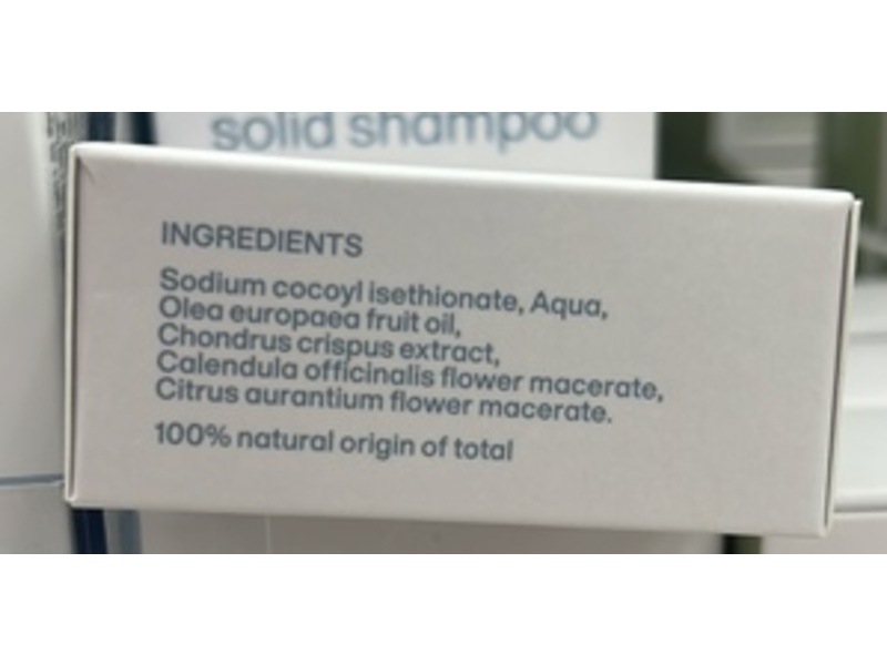 Vilgain Solid Shampoo, Olive Oil & Calendula, 60 g