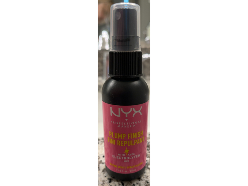 Nyx Professional Makeup Plump Finish Setting Spray, Avec Electrolytes Mix, 2.03 fl oz/60 mL