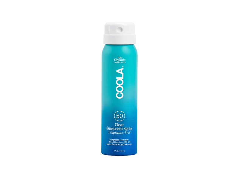 COOLA Organic Classic Sunscreen Spray, SPF 50, 2 fl oz/60 mL