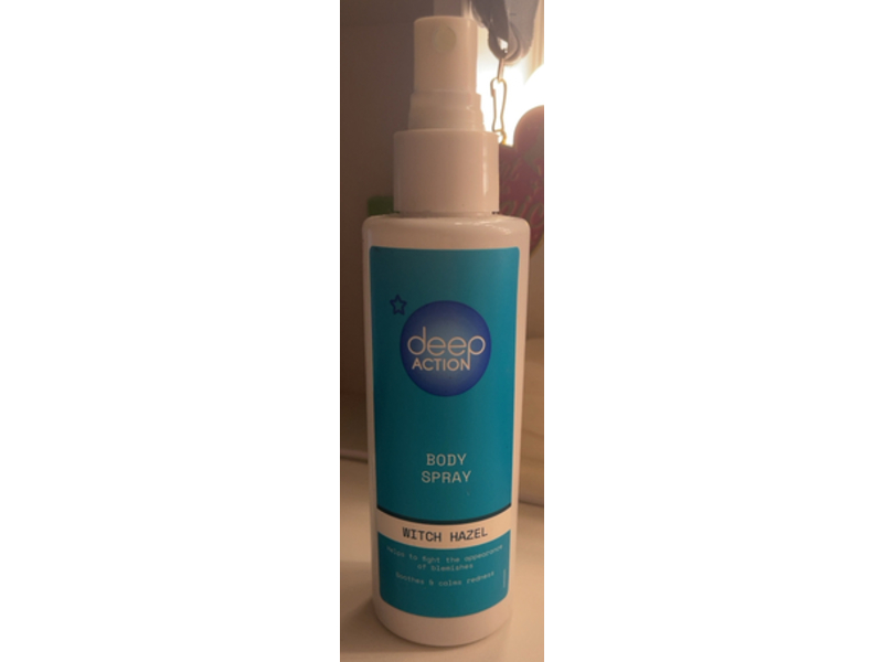 Superdrug Deep Action Body Spray, Witch Hazel, 150 mL