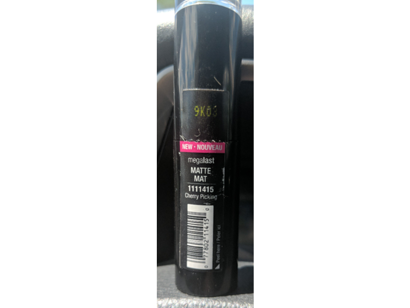 Wet N Wild Megalast Matte Lip Color, Cherry Picking, 0.11 oz