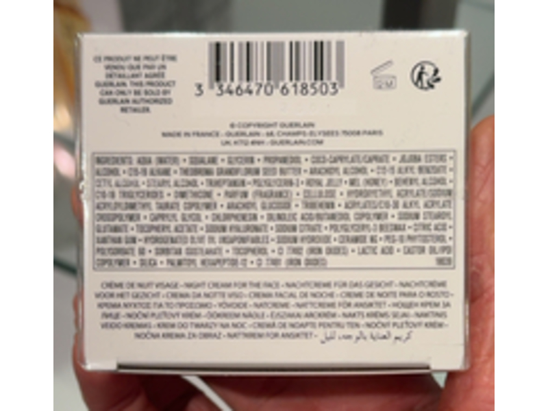 Guerlain Abeille Royale Night Cream, Honey Treatment, 1.6 fl oz/50 mL