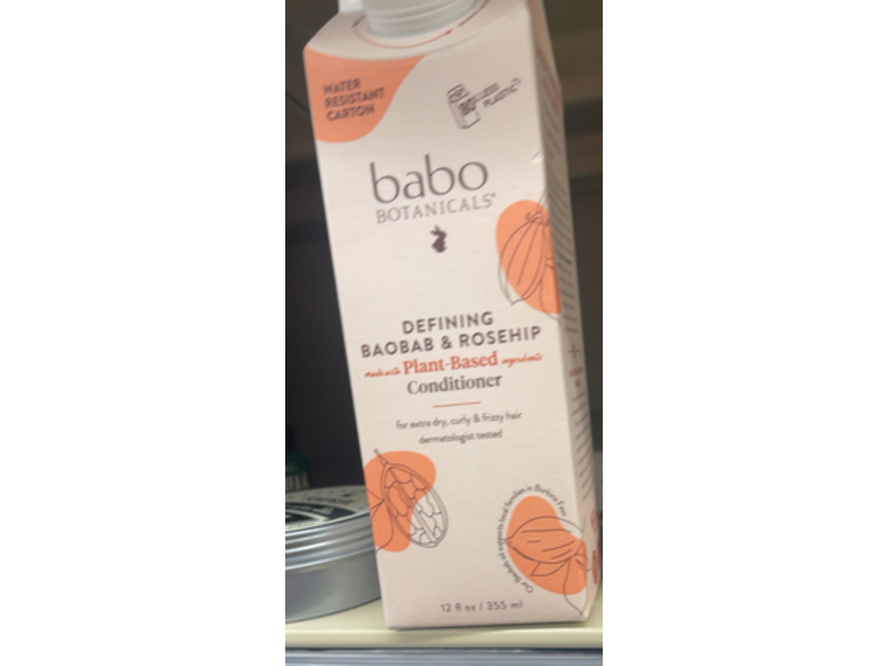 Babo Botanicals Defining Conditioner, Baobab & Rosehip, 12 fl oz/355 mL