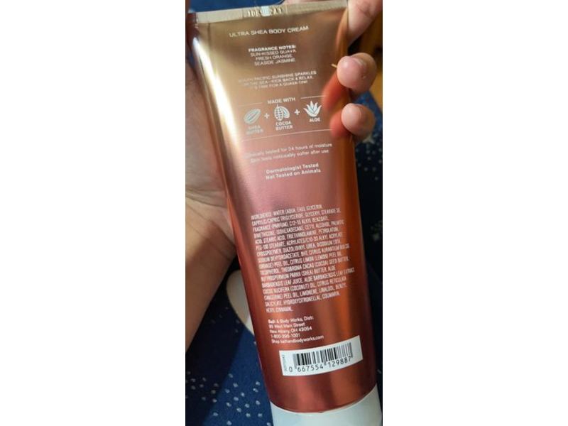 Bath & Body Works Fiji Sunshine Ultra Shea Body Cream, 8 oz / 226 g