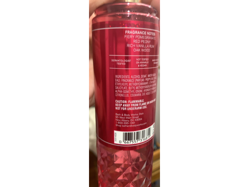 Bath & Body Works Fine Body Mist, Forever Red, 8 fl oz/236 mL