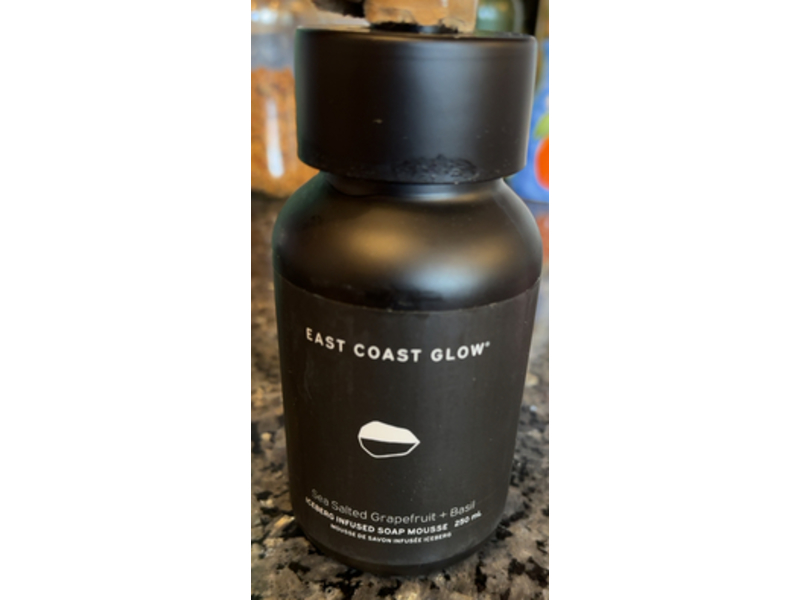 East Coast Glow Iceberg Infused Soap Mousse, Sea Salted Grapefruit + Basil, 250 mL