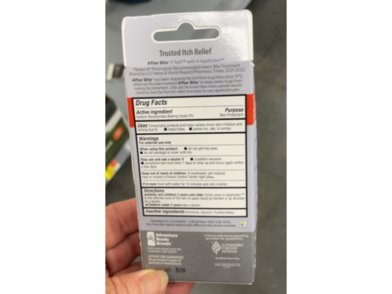 After Bite X Tech Targeted Itch Relief, 0.5 fl oz, Pack Of 4