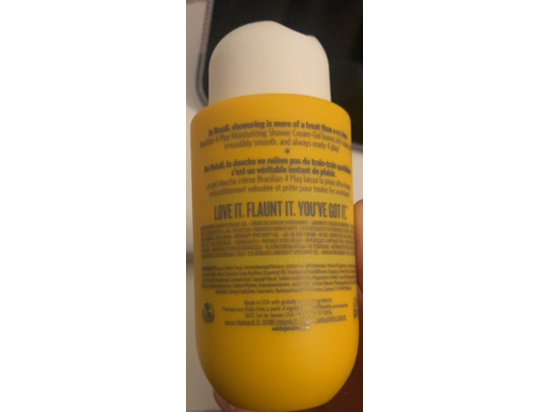 Sol De Janeiro Brazilian 4 Play Moisturizing Shower Cream Gel, 3 fl oz/90 mL