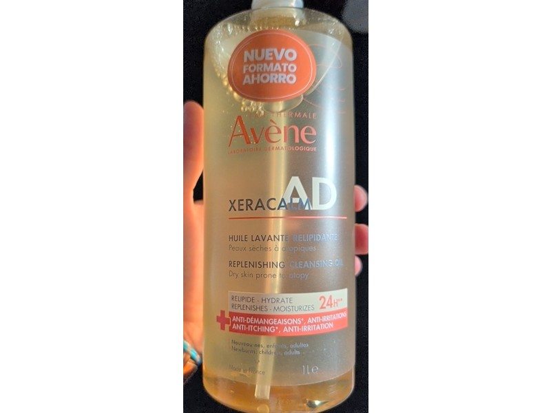 Eau Thermale Avene Xeracalm AD Replenishing Cleansing Oil, 1 L