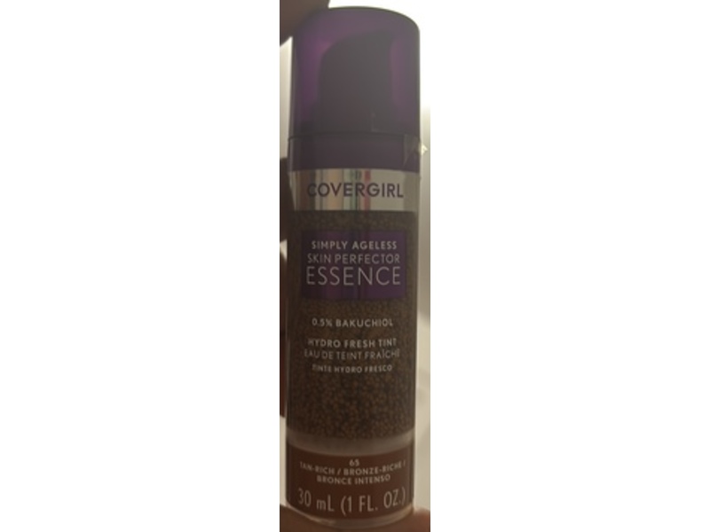 Covergirl Simply Ageless Skin Perfector Essence Hydro Fresh Tint, 65 Tan-Rich, 1 fl oz/30 mL