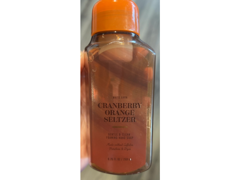 White Barn Gentle & Clean Foaming Hand Soap, Cranberry Orange Seltzer, 8.75 fl oz/259 mL