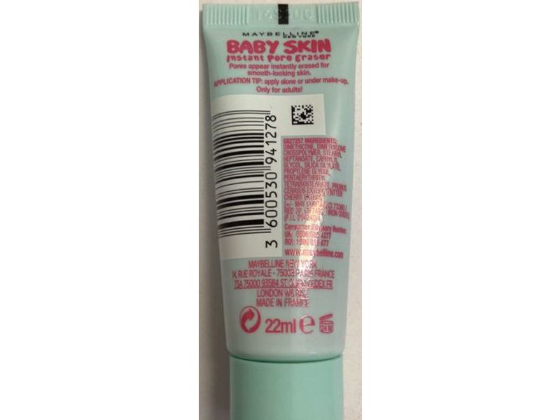 Maybelline New York Baby Skin Instant Pore Eraser, Lightweight Primer, 22 ml