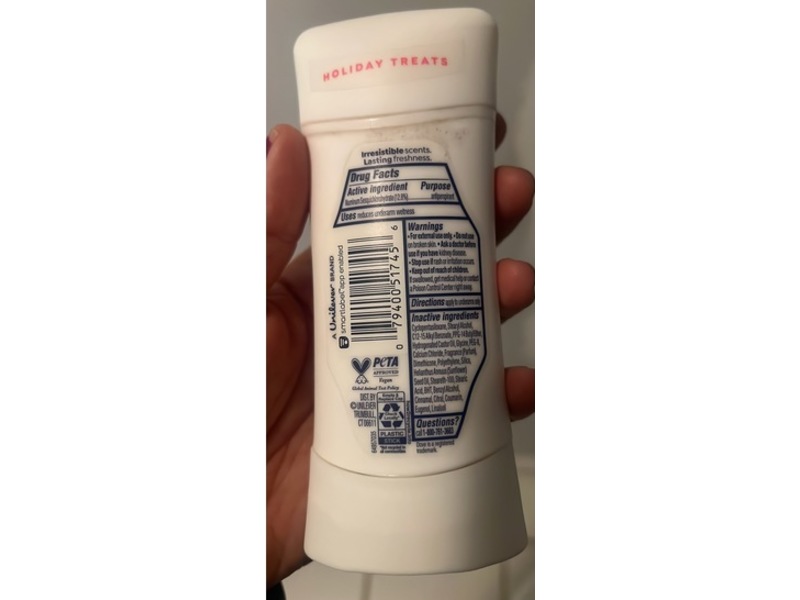 Dove Antiperspirant, Sugar Cookie Sprinkle, 2.6 oz/74 g
