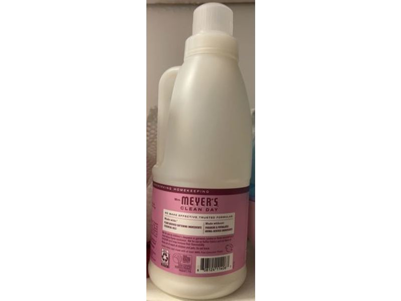 Mrs. Meyer's Clean Day Liquid Fabric Softener, Peony Scent, 32 fl oz/945 mL, Pack Of 2