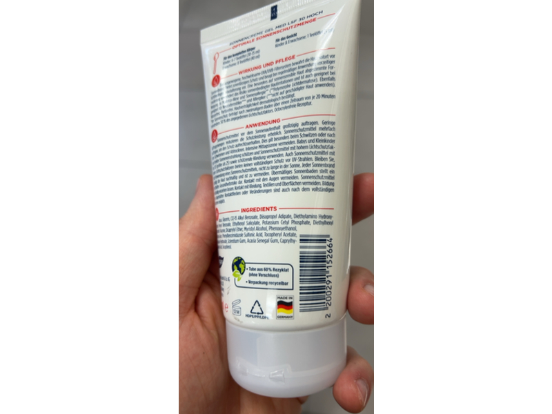 Muller Lavozon Med Sunscreen Gel, SPF 30, 150 mL