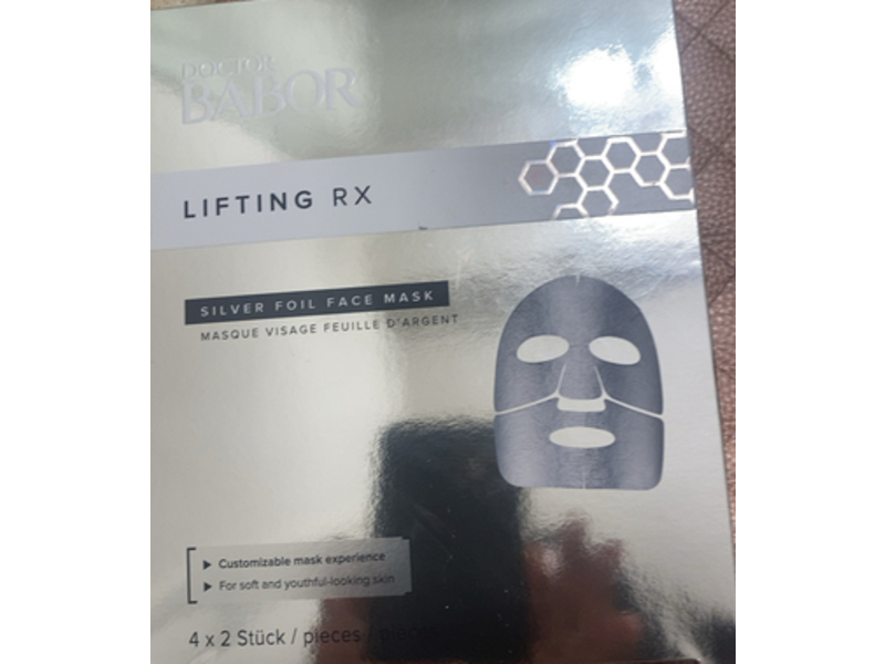 Babor Doctor Lifting RX Silver Foil Mask, 4 Count