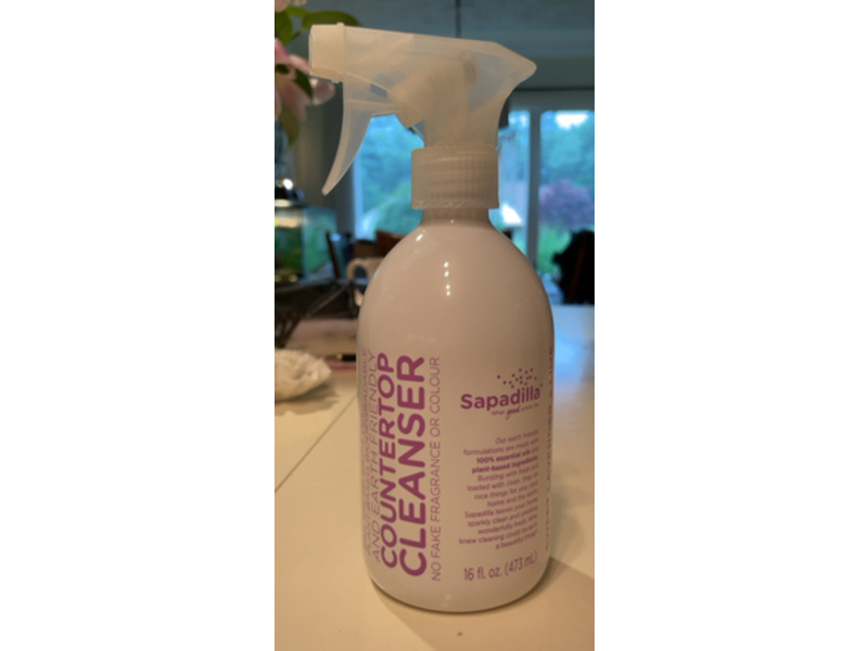 Sapadilla Countertop Cleanser, Sweet Lavender + Lime, 16 fl oz/473 mL