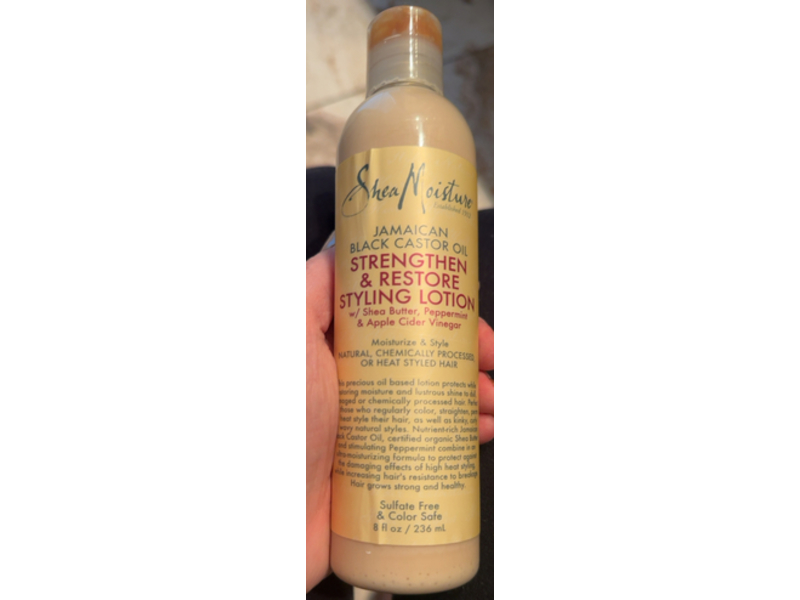 Shea Moisture Jamaican Black Castor Oil Styling Lotion, Strengthen & Restore, 8 fl oz/236 mL