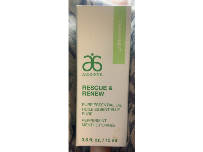 Arbonne Pure Essential Oil, Peppermint, 0.5 fl oz/15 mL