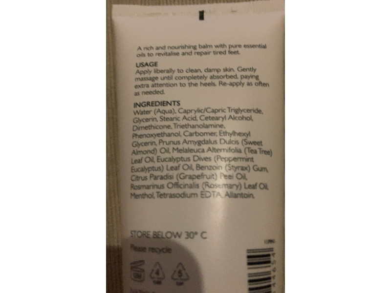 Natio Spa Foot Revival Cream, 3.3 fl oz/100 mL