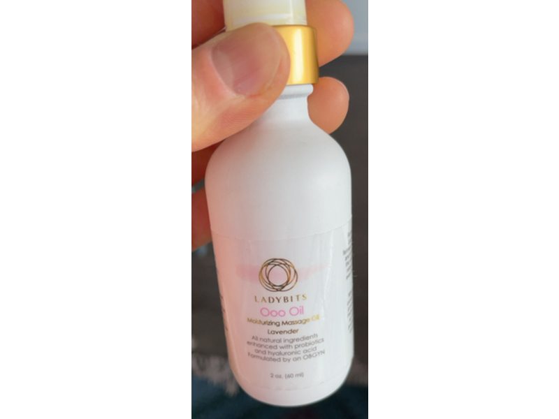 Ladybits Ooo Moisturizing Massage Oil, Lavender, 2 oz/60 mL