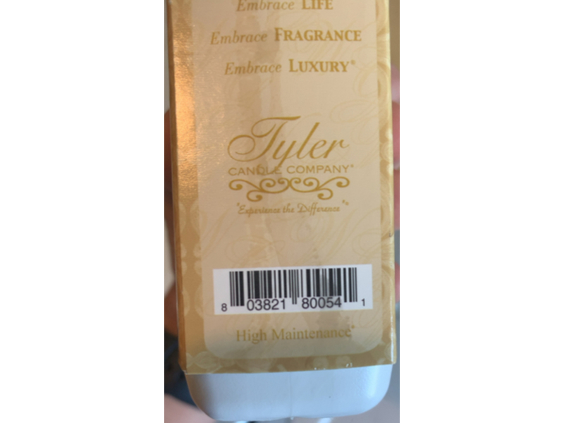 Tyler Candle Company High Maintenance Fine Laundry Detergent, Patchouli & Vanilla, 16 fl oz/454 g