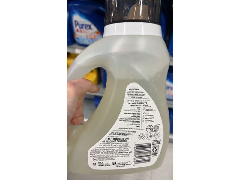 9 Elements Liquid Laundry Detergent, Eucalyptus Scent, 46 fl oz/1.36 L