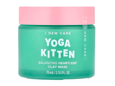 I Dew Care Balancing Heartleaf Clay Mask, Yoga Kitten, 2.53 fl oz/75 mL