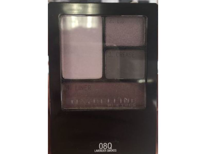 Maybelline New York Expert Wear Quads Eyeshadow, Lavender Smoke 08Q, 0.17 oz