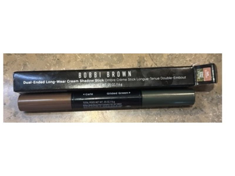 Bobbi Brown Dual-Ended Long-Wear Cream Shadow Stick, Cafe/Gilded Green​, 0.05 oz/1.6 g