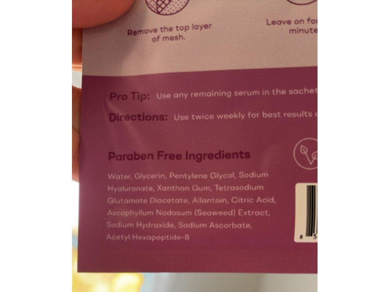 LightStim Baby Soft Sheet Masque, 0.5 fl oz/15 mL, Pack Of 6