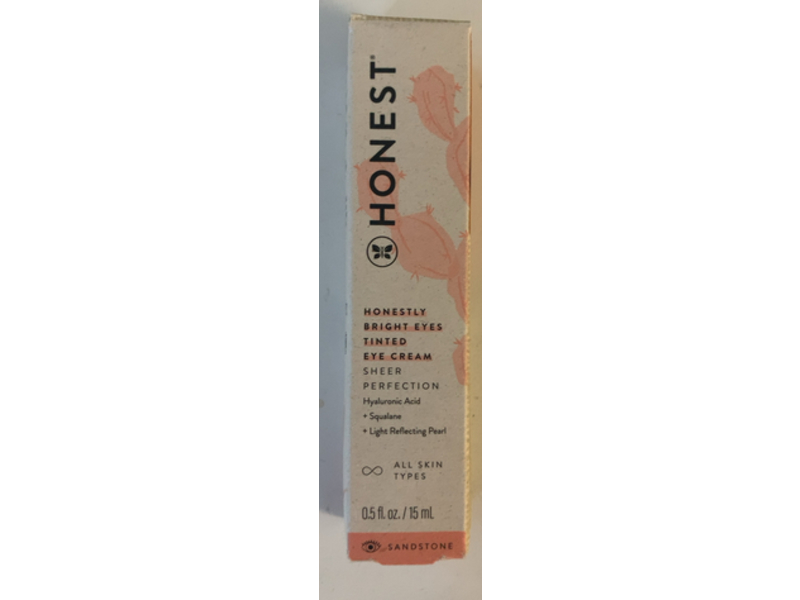 Honest Beauty Honestly Bright Eyes Tinted Eye Cream, Sandstone, 0.5 fl oz/15 mL