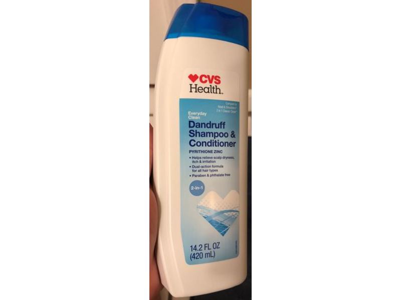 CVS Health Everyday Clean 2 - In - 1 Dandruff Shampoo & Conditioner, Pyrithione Zinc, 14.2 fl oz/420 mL