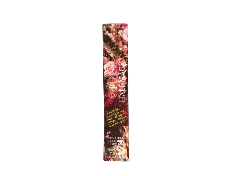Half Magic Euphoria Extra Plush Lip Gloss, B*tch Ur My Soulmate, 0.23 fl oz/7 mL