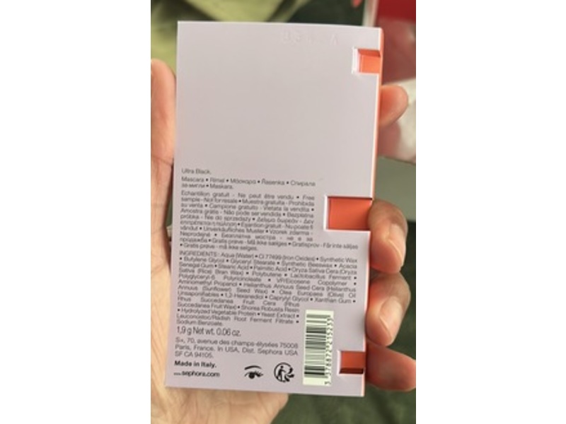 Sephora Big By Definition Mascara, Ultra Black, 0.06 oz/1.9 g