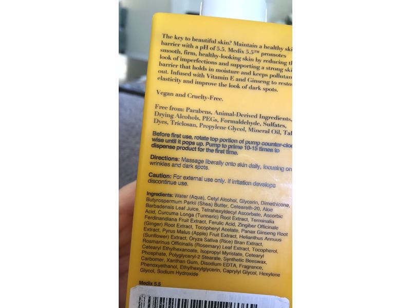 Medix 5.5 Firming + Brightening Cream, Vitamin C + Turmeric, 15 fl oz/444 mL