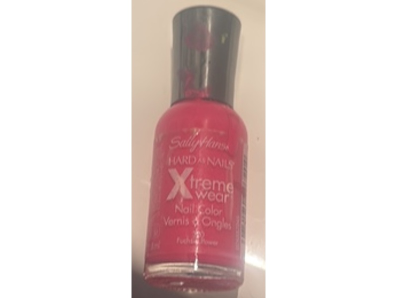 Sally Hansen Hard As Nails Xtreme Wear Nail Color, Fuchsia Power, 0.4 fl oz/11.8 mL