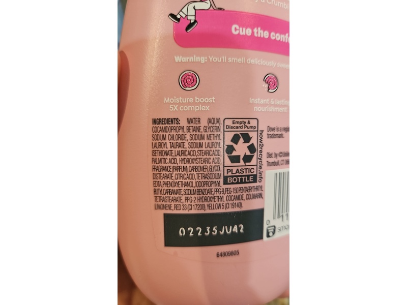 Dove x Crumbl Hand Wash, Confetti Cake, 12 fl oz, 2 Pack