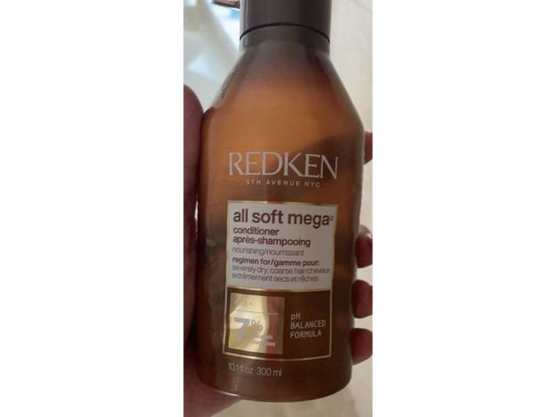 Redken All Soft Mega Conditioner, Ph Balanced Formula, 10.1 fl oz/300 ml