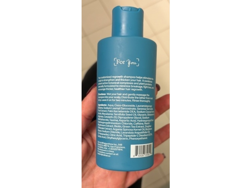 MD Hair Customized Shampoo, Regrowth, 5 oz/150 mL