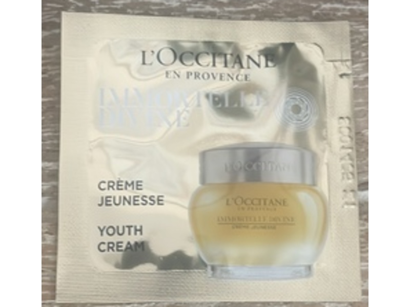L'Occitane En Provence Immortelle Divine Youth Cream, 0.03 oz/1 mL