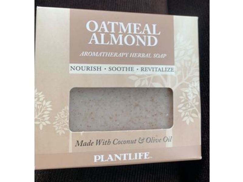 Plantlife Aromatherapy Herbal Soap, Oatmeal Almond, 4 oz/113 g