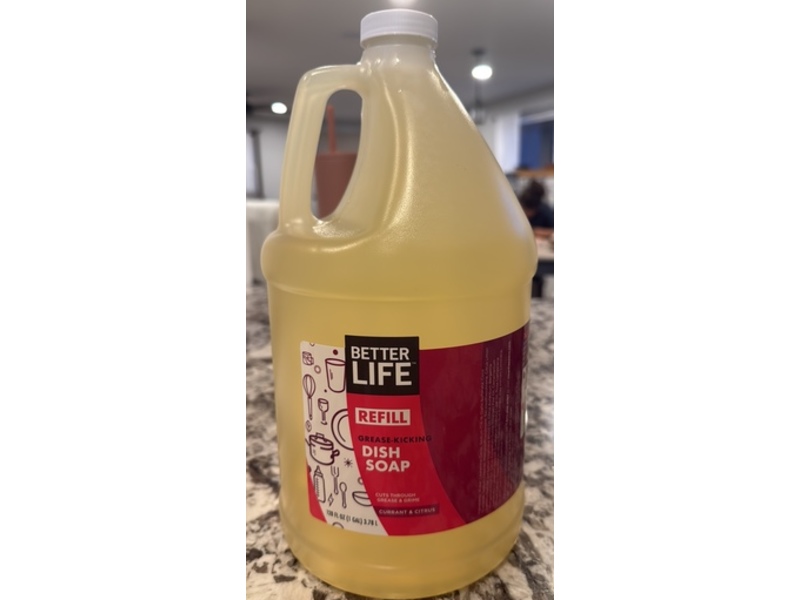 Better Life Dish Soap Refill, Current & Citrus, 128 fl oz/3.78 L