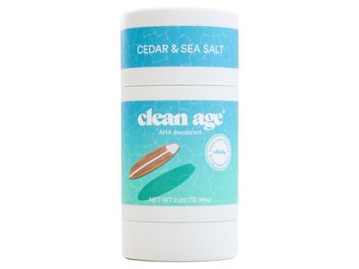 Clean Age AHA Deodorant, Cedar & Sea Salt, 2.25 oz/64 g