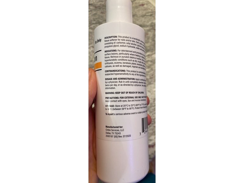 Urea Lotion 40%, 8 oz/226.8 g, Cintex (Rx)